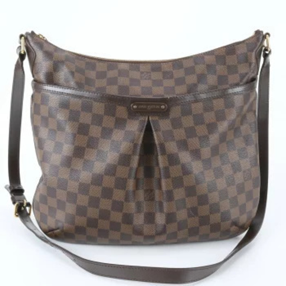 Louis Vuitton Damier Bloomsbury Leather Crossbody Bag Brown